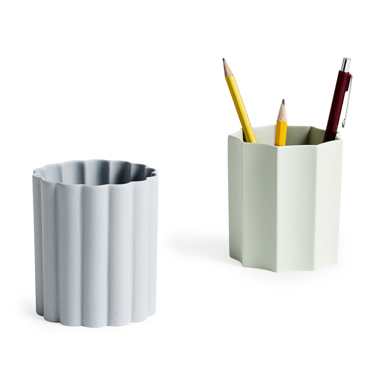 uniquely shaped geometric pencil holders